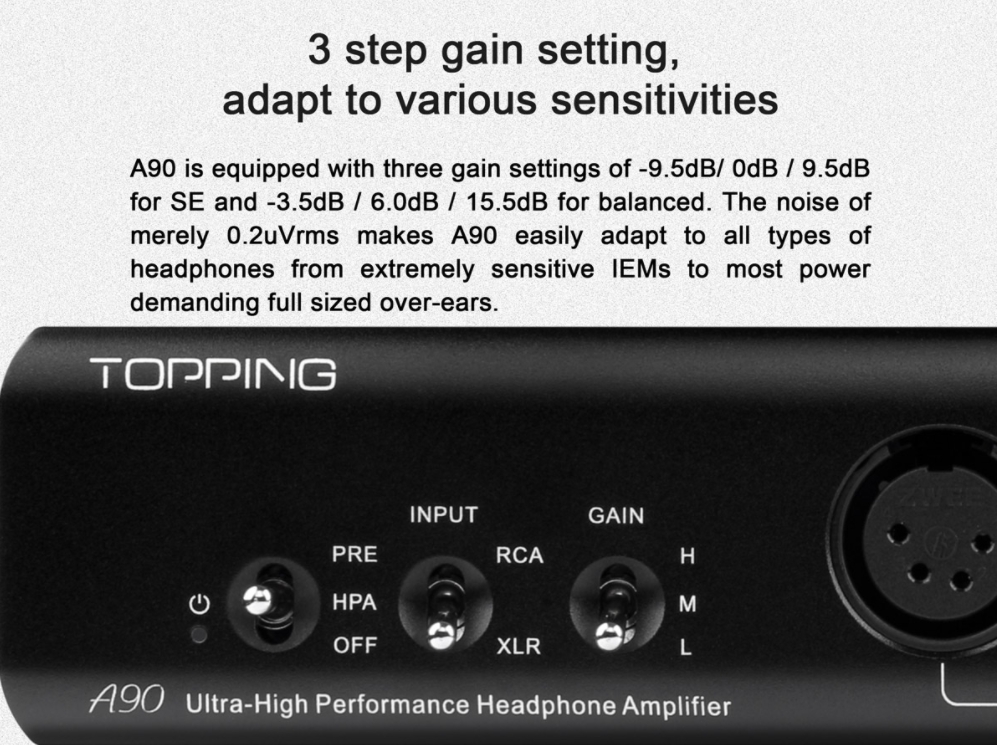 Amplifier Headphone Topping A90