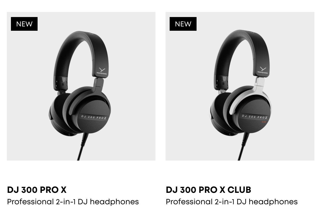 Beyerdynamic Ra Mắt Tai Nghe Beyerdynamic DJ 300 PRO X & Beyerdynamic DJ 300 PRO X CLUB – Linh Hoạt 2-in-1, Chuẩn DJ Chuyên Nghiệp