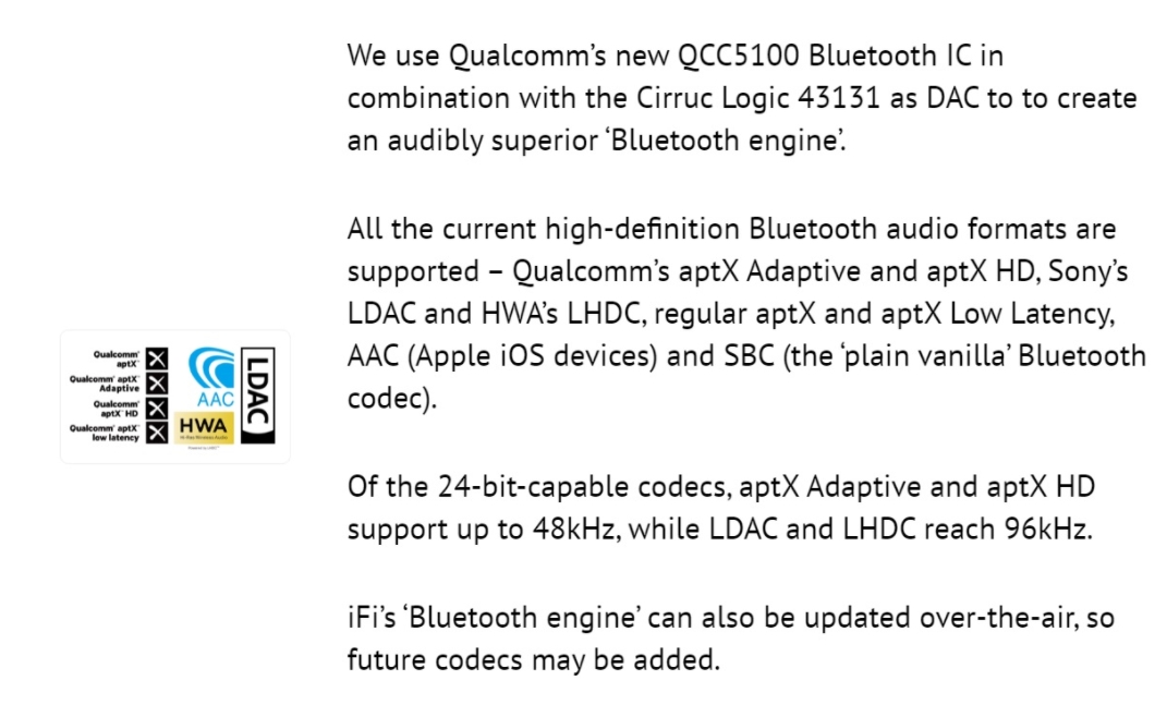 Bluetooth DAC iFi Go Blu
