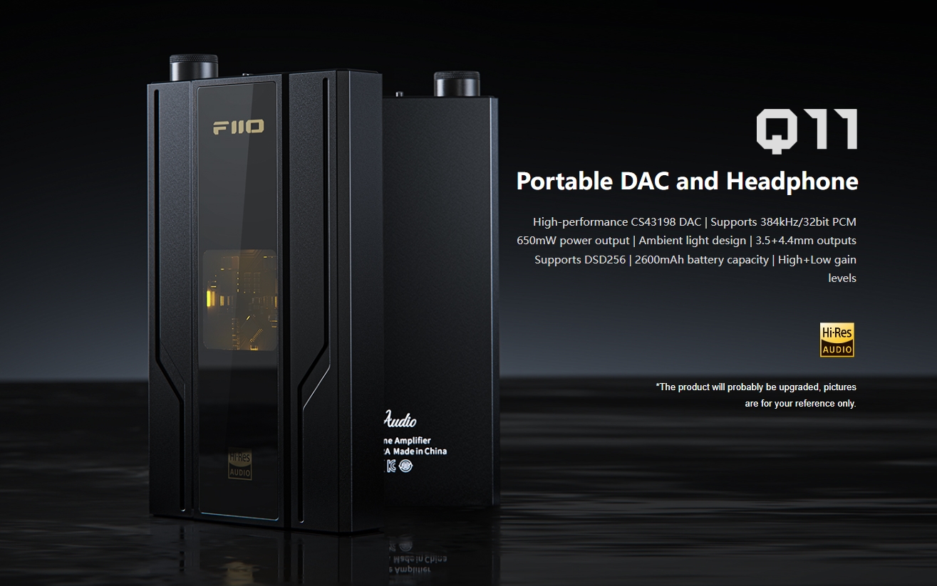 DAC/Amp FiiO Q11 mới với chip DAC CS43918 hiệu suất cao tiết kiệm pin