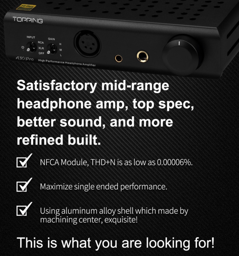 Dac/amp Topping A30 Pro