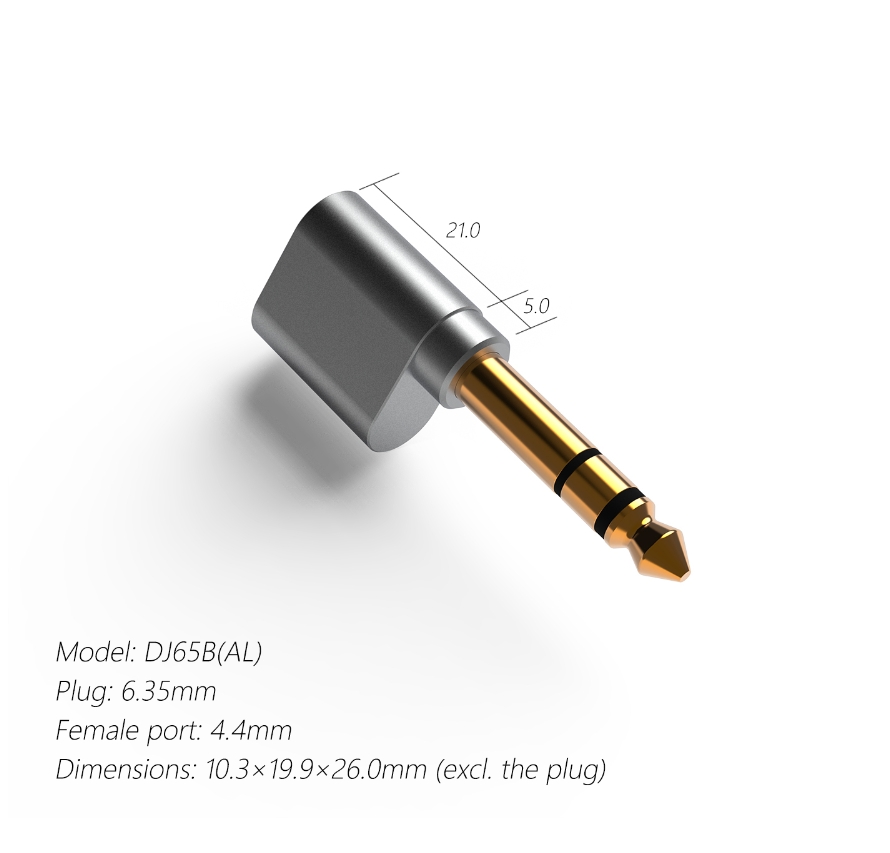 ddHiFi DJ65B(AL) chuyển đổi từ 4.4mm sang 6.3mm