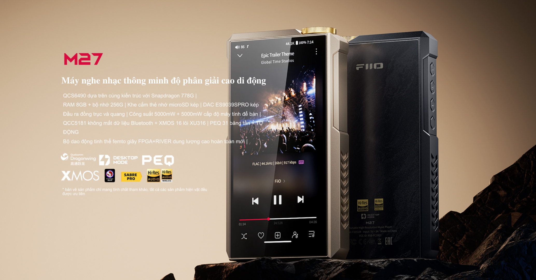 FiiO Chính Thức Ra Mắt Máy nghe nhạc Hi-Res cao cấp FiiO M27