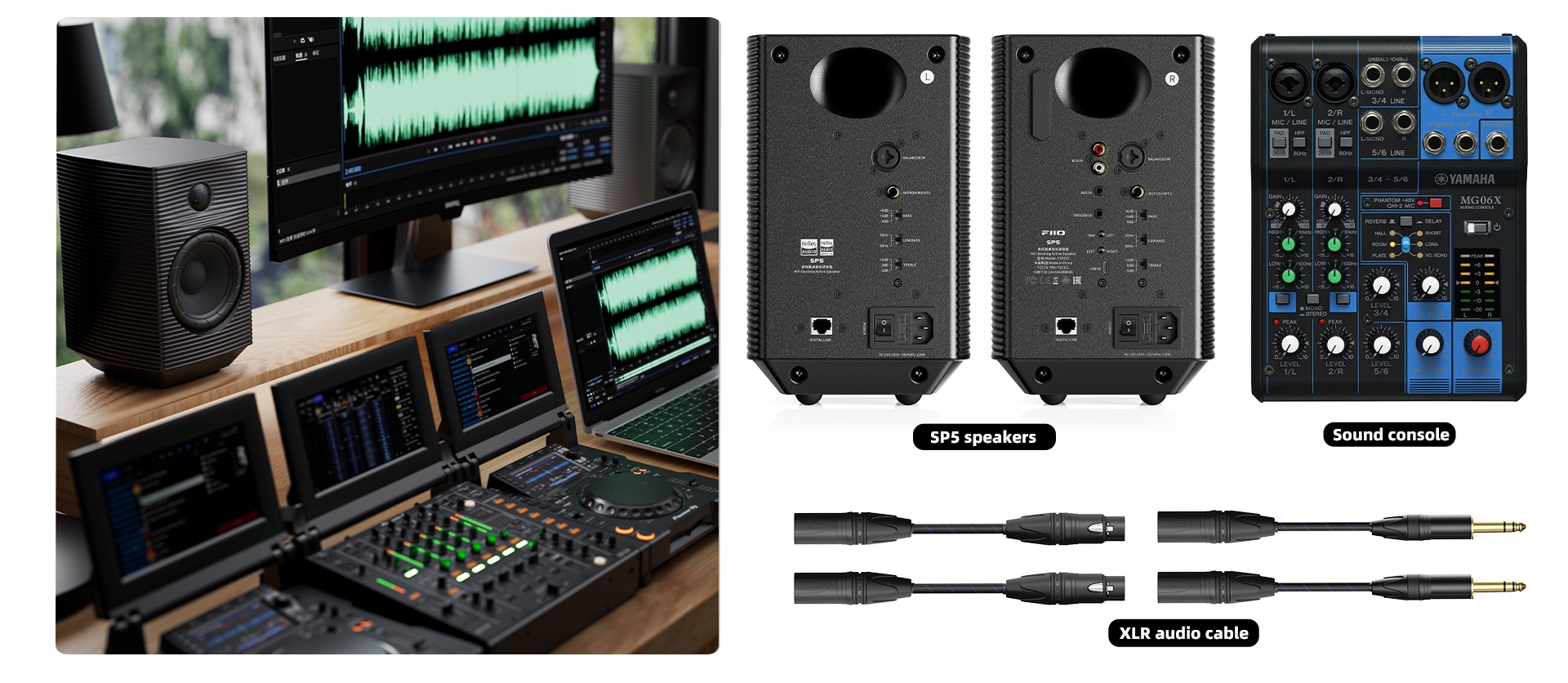 FiiO SP5 – Loa để bàn Hi-Fi cao cấp với củ loa “Continuum” 5.25 inch