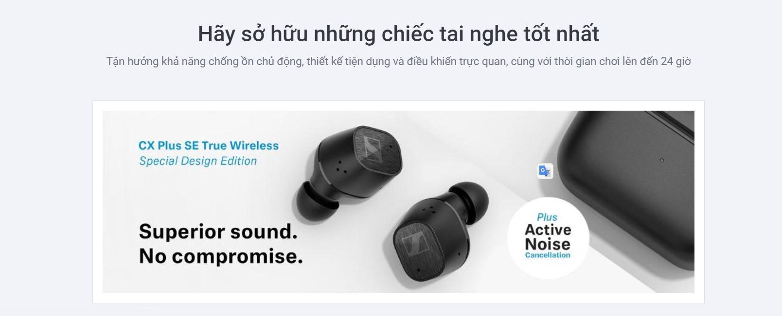 Tai nghe true wireless SENNHEISER CX Plus Special Edition