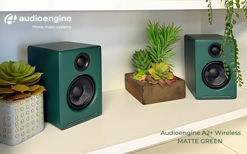 Audioengine A2+ Wireless Matte Green: Siêu phẩm bản màu mới 2025 đã có mặt tại Fitgearshop