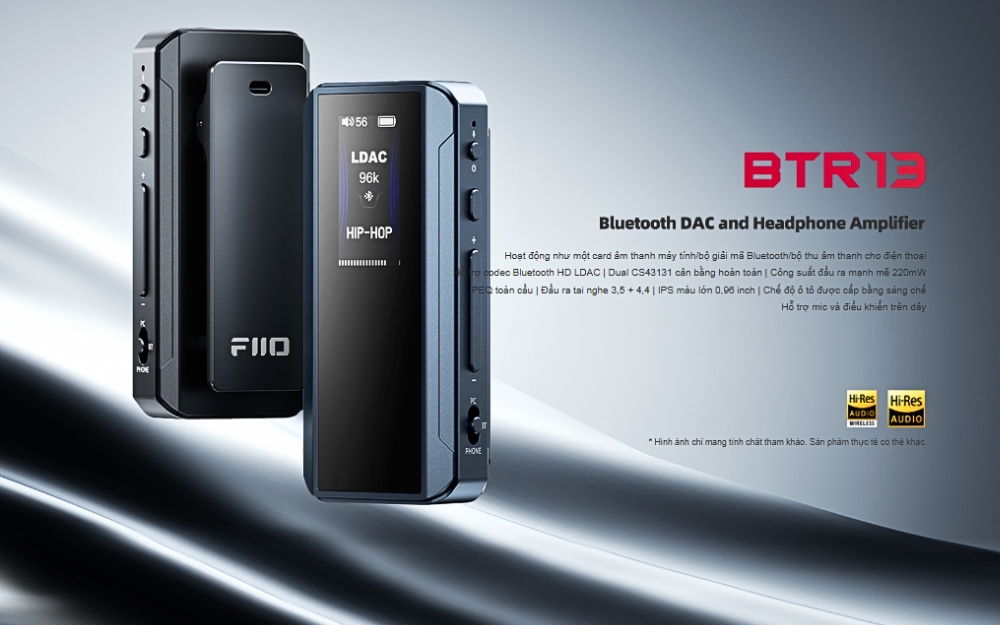 Cập Nhật Firmware V12.8 cho Bluetooth DAC/AMP FiiO BTR13