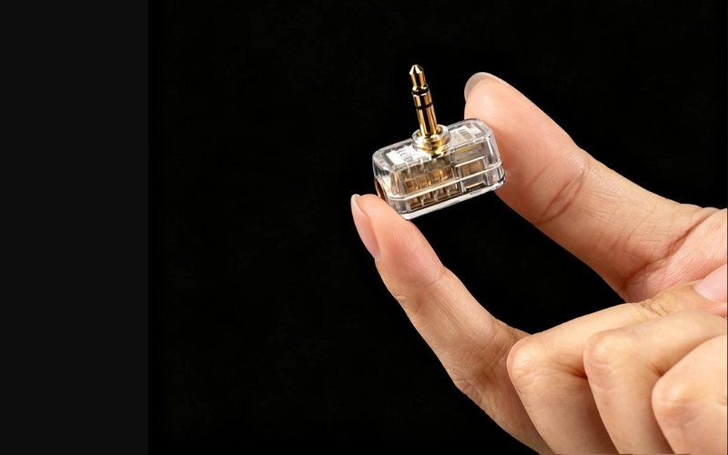 Khám phá mẫu Jack chuyển đổi DDHiFi DJ44Air (3.5mm sang 4.4mm) thiết kế trong suốt mới nhất