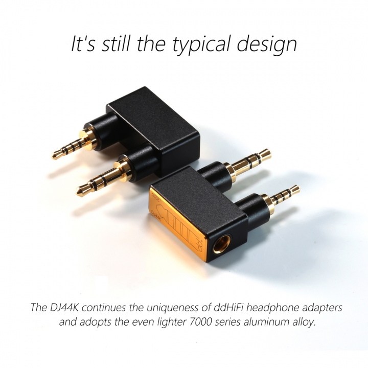 ddHiFi giới thiệu DJ44K 4.4mm Female to 2.5mm Balanced Adapter for Astell&Kern Players