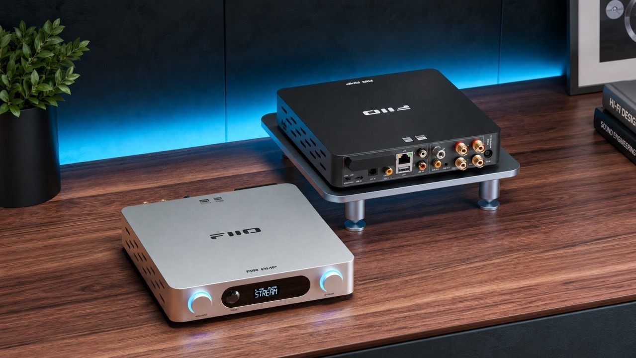 FiiO Chính Thức Ra Mắt FiiO AIR AMP – Ampli Streaming All-in-One 470W, Roon Ready, DAC ES9020Q