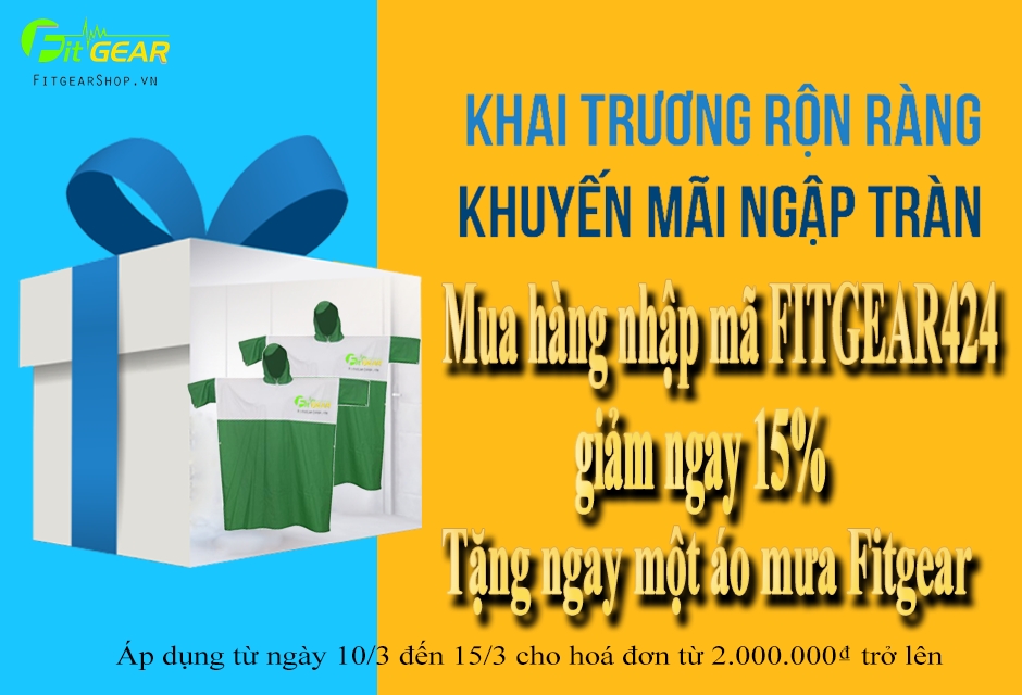  FITGEAR Shop Khai Trương Rộn Ràng - Khuyến Mãi Ngập Tràn