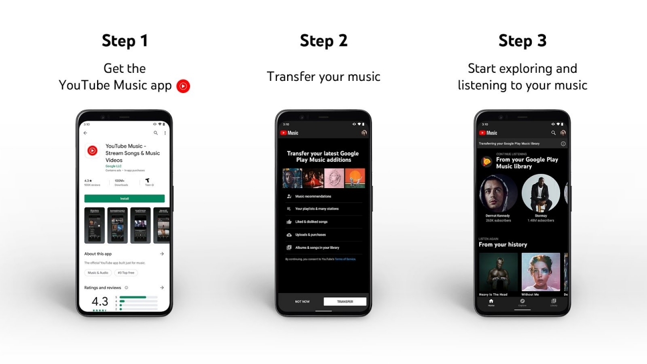 Google đã giới thiệu nhiều tính năng mới cho Youtube Music chính thức thay cho Google Play Music