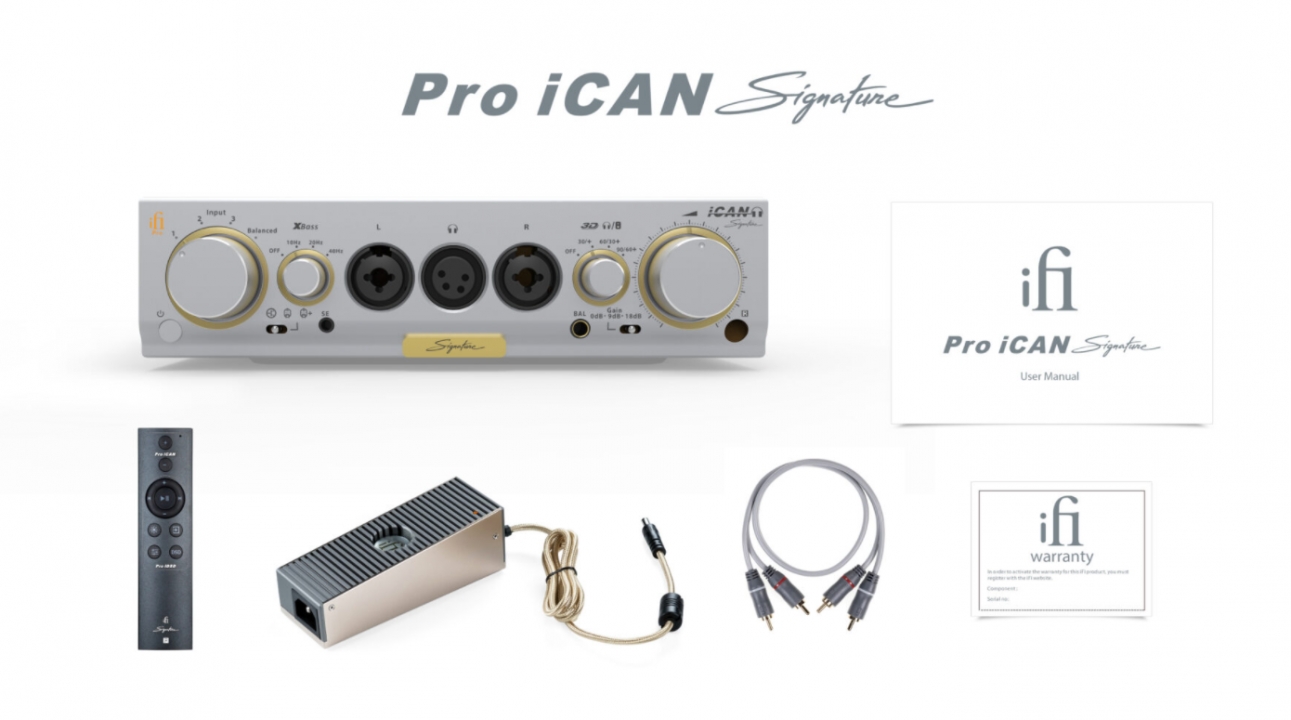 iFi Pro iCAN Signature nâng cấp mạnh mẽ với amplifier