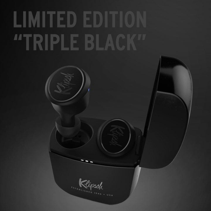 Klipsch T5 True Wireless Triple Black: Phiên bản đen bóng đặc biệt, số lượng giới hạn, giá không đổi