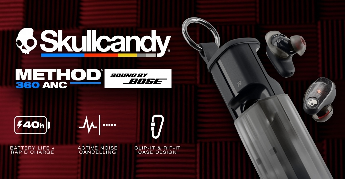 Skullcandy chính thức ra mắt tai nghe không dây Method 360 ANC: Sự kết hợp hoàn hảo giữa thiết kế thể thao và công nghệ âm thanh từ Bose