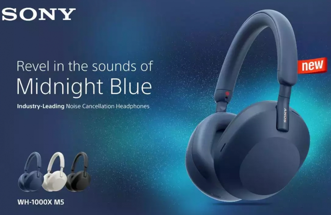 Tai nghe Sony WH-1000XM5 có thêm màu xanh Midnight Blue