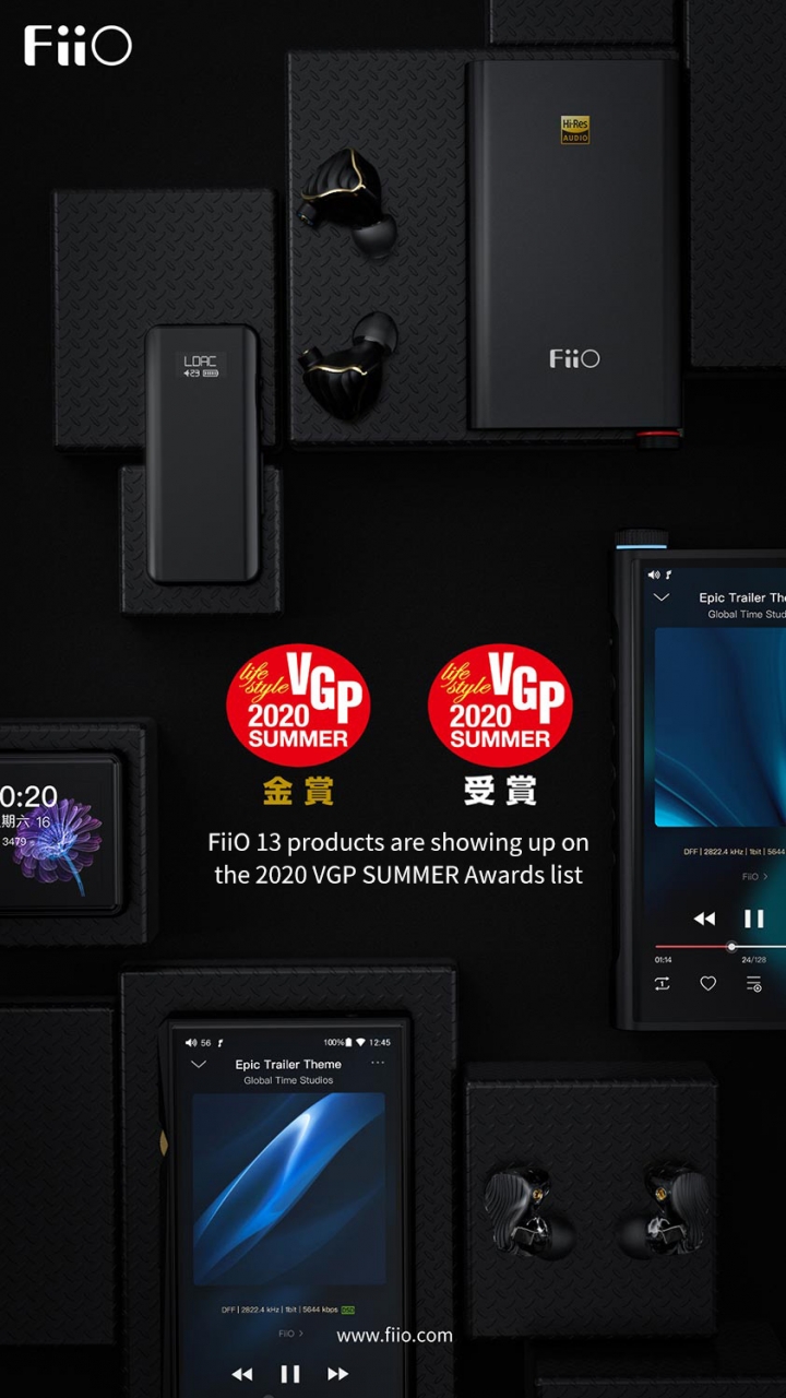 TOP 13 Sản Phẩm Fiio đoạt giải VGP 2020 của Nhật Bản trong lĩnh vực HiFi