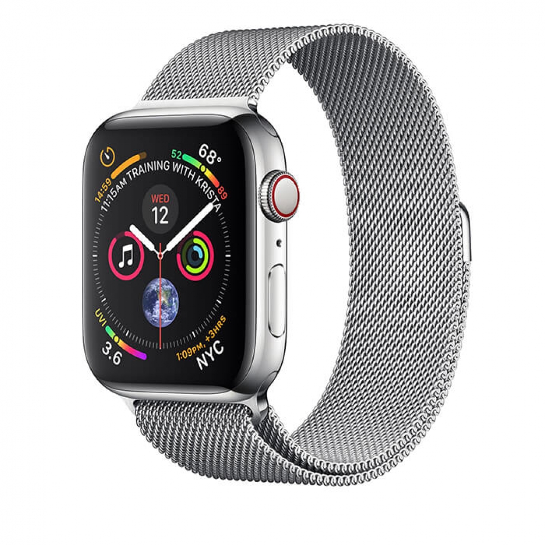 Apple Watch Series 4 Stainless Steel Case with Milanese Loop (GPS + Cellular) 