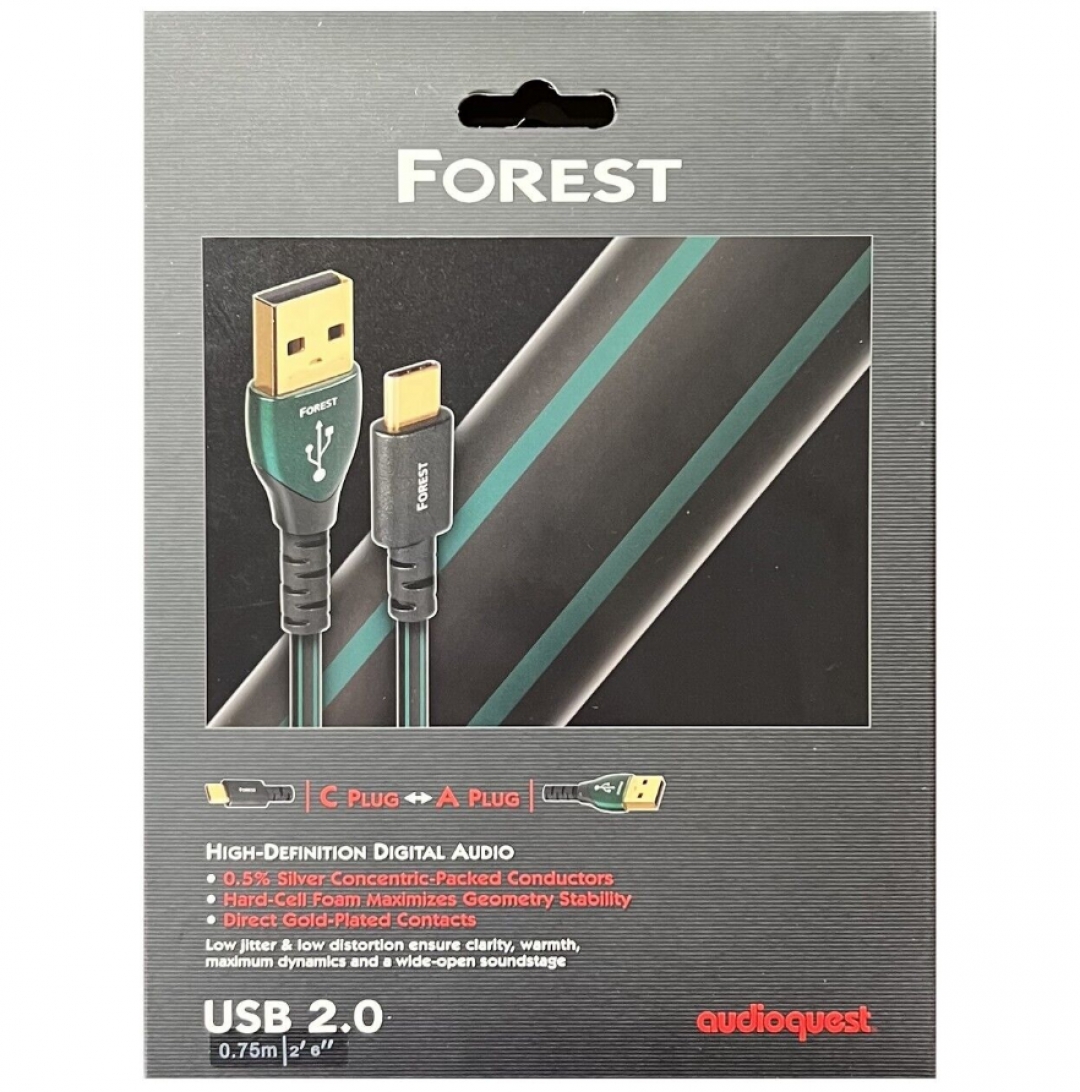 Audio Quest USBケーブル FOREST 約1.5m - ケーブル