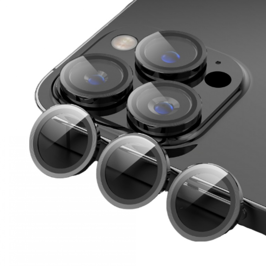 Cường lực dán bảo vệ camera MIPOW TitanShield cho iPhone 15 Pro / 15 Pro  Max - Hàng Chính Hãng