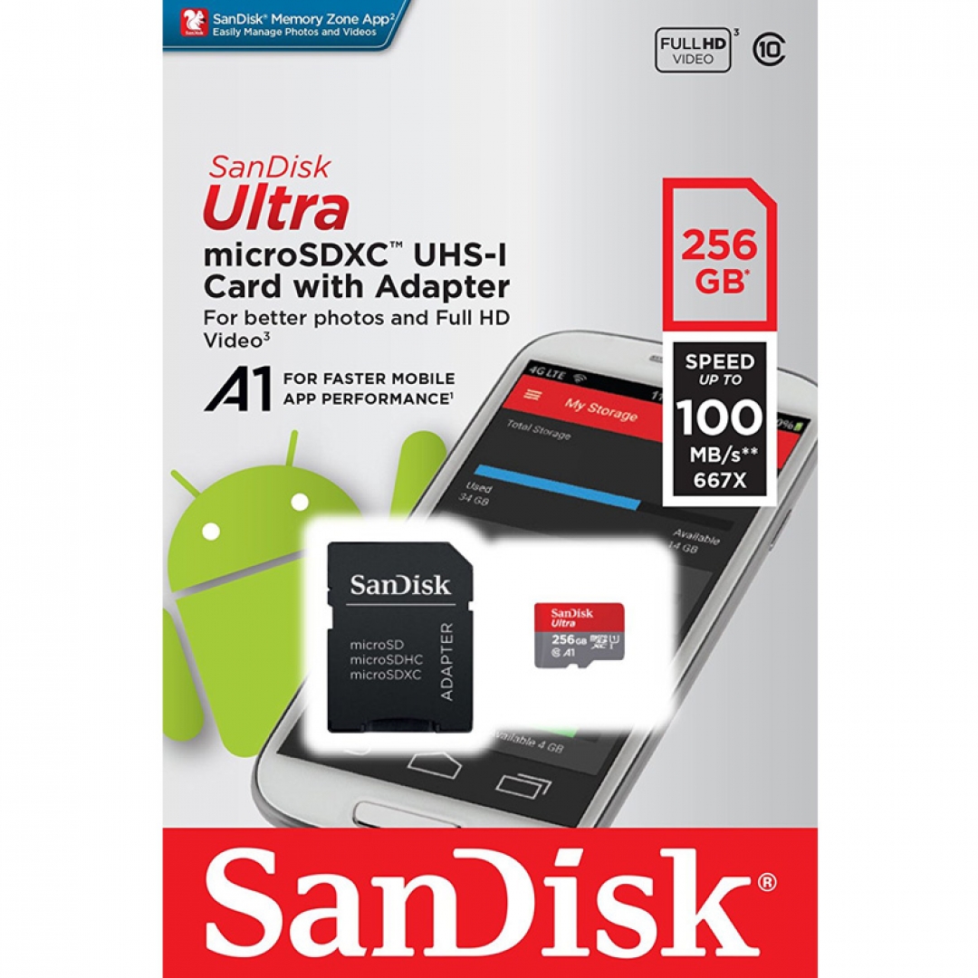 Sandisk Ultra A1-256GB